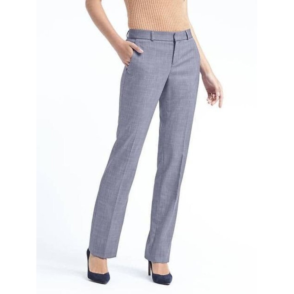 Banana Republic women's Jackson Fit novelty blue Trousers Women 10 short pants